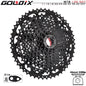 GOLDIX Black MTB Cassette 8/9/10/11/12 Speed 40/42/46/50T K7 Bicycle Freewheel Sprocket
