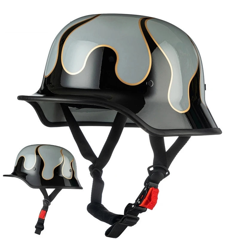 Motorcycle Open Face Helmet Motorcycle Retro Safety Helmet Summer Motorbike Half Face Helmet HY-M035-H China