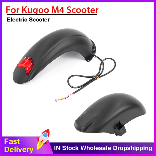Front Rear Mudguard Fenders Set for Kugoo M4 Electric Scooter Front Tire Guard Rear Tire Guard Kick Scooter Parts 10inch