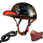 motorcycle retro helmets ladybug helmets electric car baseball caps half helmets Black-flywheel China