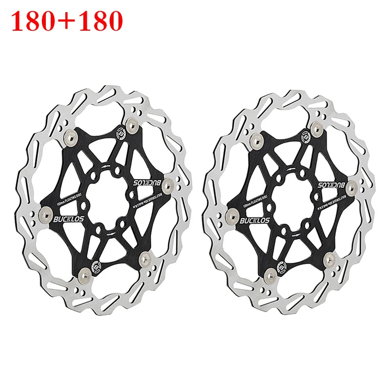 BUCKLOS Bicycle Disc Brake 160/180/203 Bike Floating Rotors Stainless Steel Mountain Bike Brake
