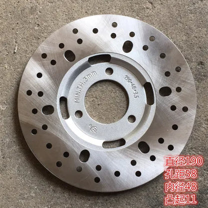 Electric Bike Moto Front Rear Brake Disc For 150CC GY6 QJ Keeway Scooter Honda Yamaha JOG BWS 125 Motorcycle ATV Moped Go Kart 190-58-48