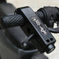 Mini Electric Vehicle Bike Anti-Theft Lock Set - Bicycle Brake Handlebar Grip Cycling Horn Throttle Lock for Scooter Motorcycle Black