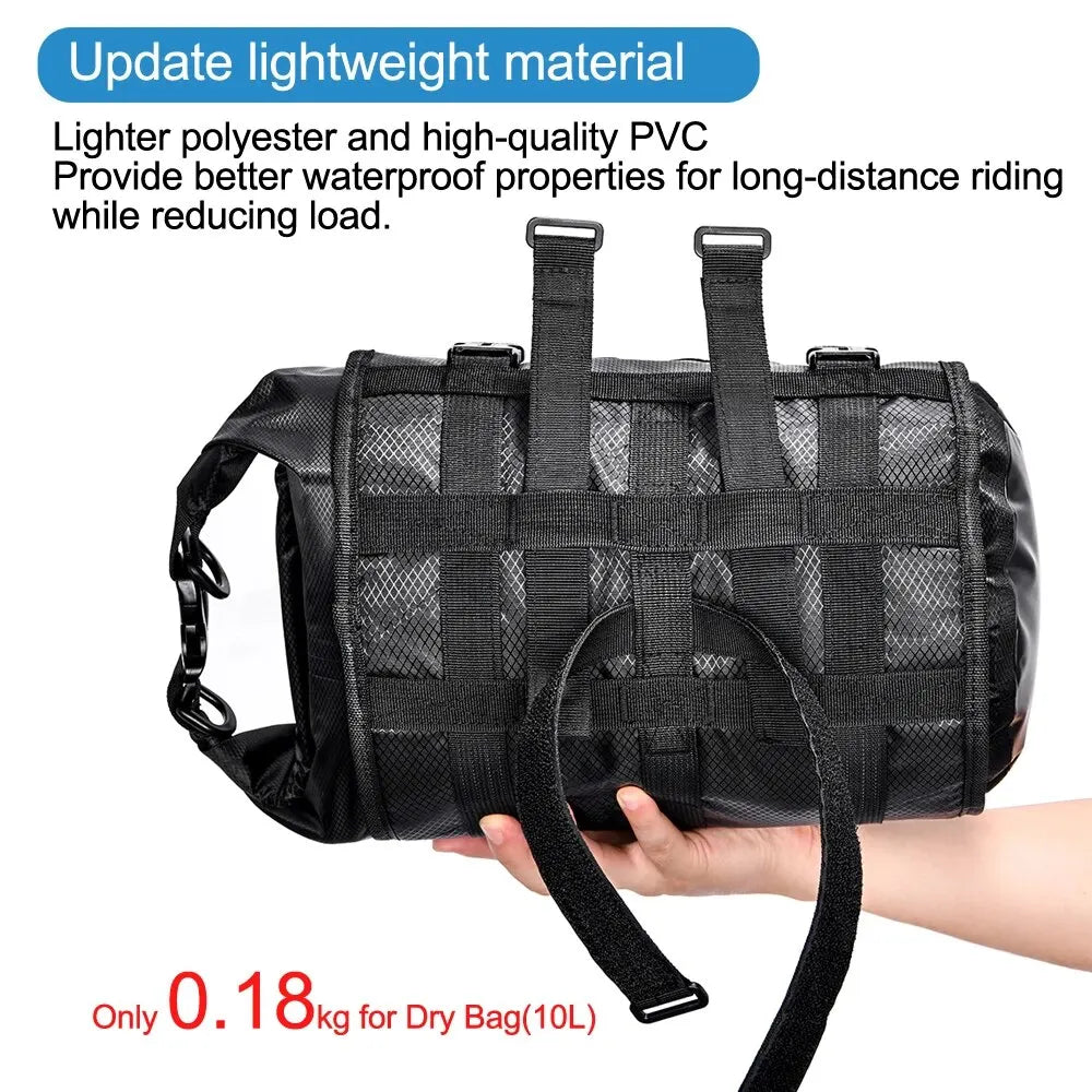 NEWBOLER NEW Bike Front Tube Bag Waterproof Bicycle Handlebar Basket Pack Cycling Front Frame Pannier Bicycle Accessories