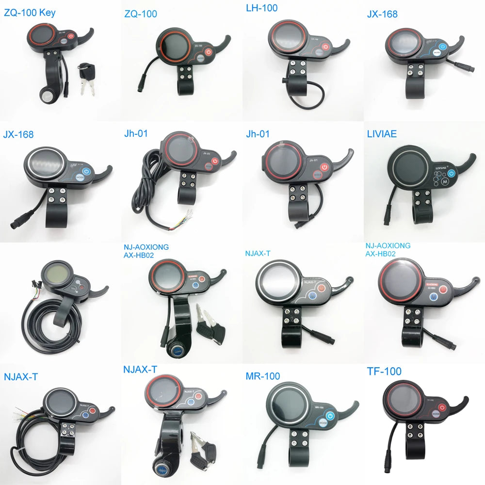 Electric Scooter Instrument Display 24V 36V 48V Dashboard Finger Throttle For Kugoo M4 SEALUP TF-100 NJ AOXIONG Jh-01 LCD Meter