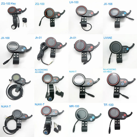 Electric Scooter Instrument Display 24V 36V 48V Dashboard Finger Throttle For Kugoo M4 SEALUP TF-100 NJ AOXIONG Jh-01 LCD Meter