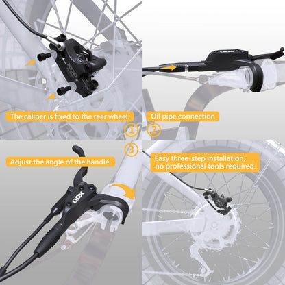 XOD H800/H880 Electric Scooter Hydraulic Disc Brake for KUKirin G2 MAX G2 Master Multiple Models Electric Scooter Brake