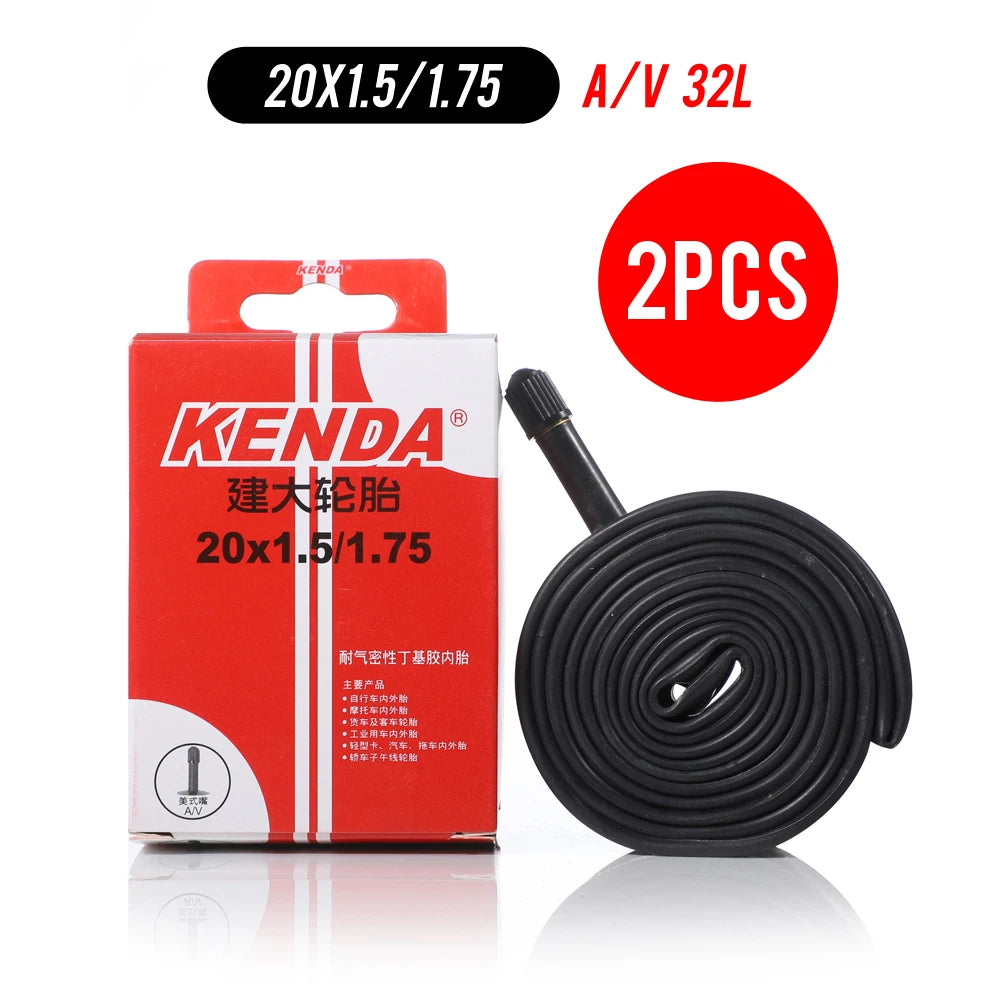 KENDA inner tube 20 inch 20x1.5-1.75 mountain bike tubes Schrader Presta bicycle inner tube 20er tire chambre air ultralight 2pc Schrader 32L China