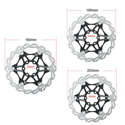 BUCKLOS Bicycle Disc Brake 160/180/203 Bike Floating Rotors Stainless Steel Mountain Bike Brake