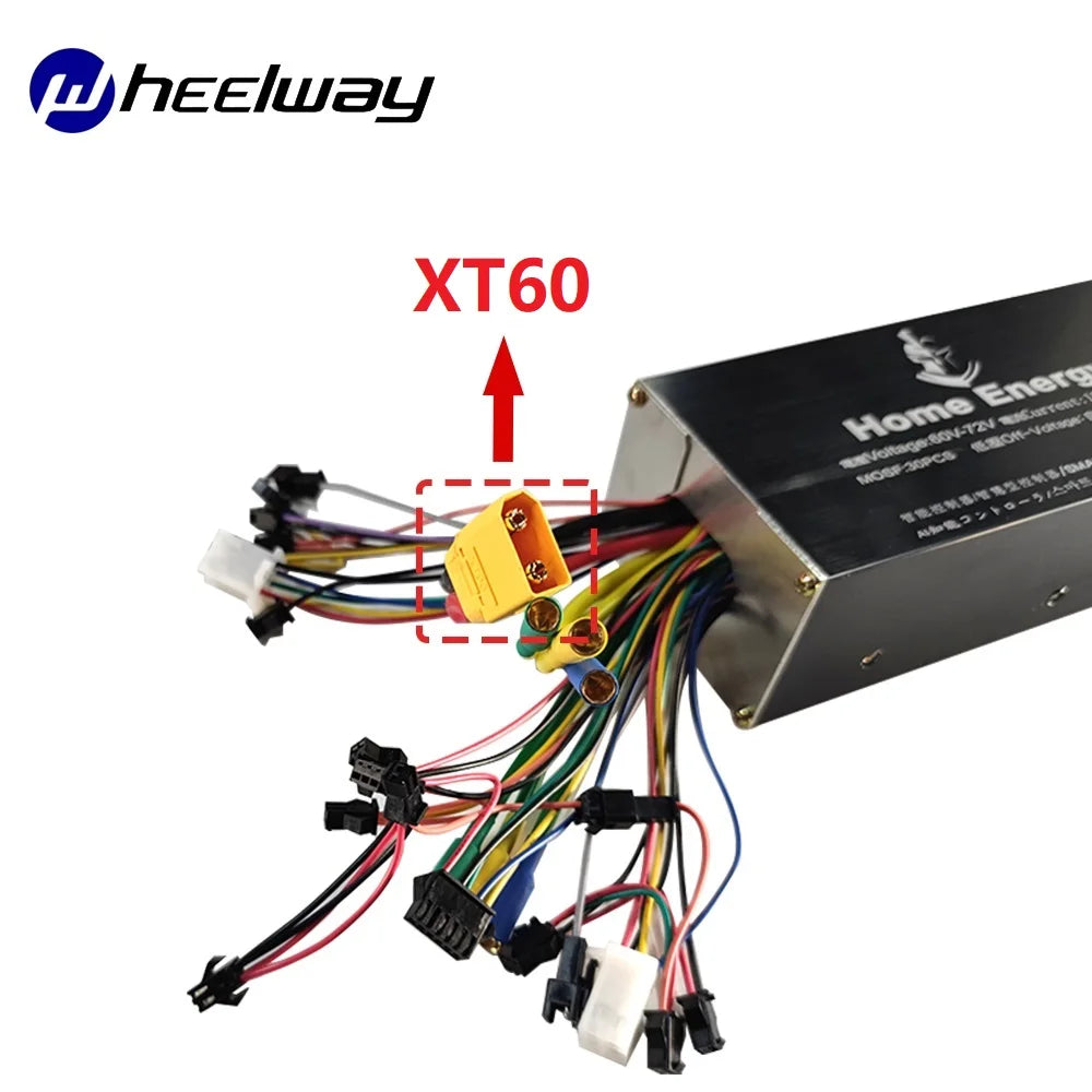Waterproof Electric Bicycle Line Controller, Double Drive, Electric Scooter, Motorcycle LCD Display, 48V, 60V, 72V, 50A, 120A