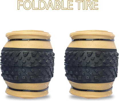 ZUKKA 1Pack Mountain Brown Side Bike Tire 20/24/26/27.5/29 Inch Strong Grip Bicycle Tire for MTB Mountain Bicycle Bike Tyre