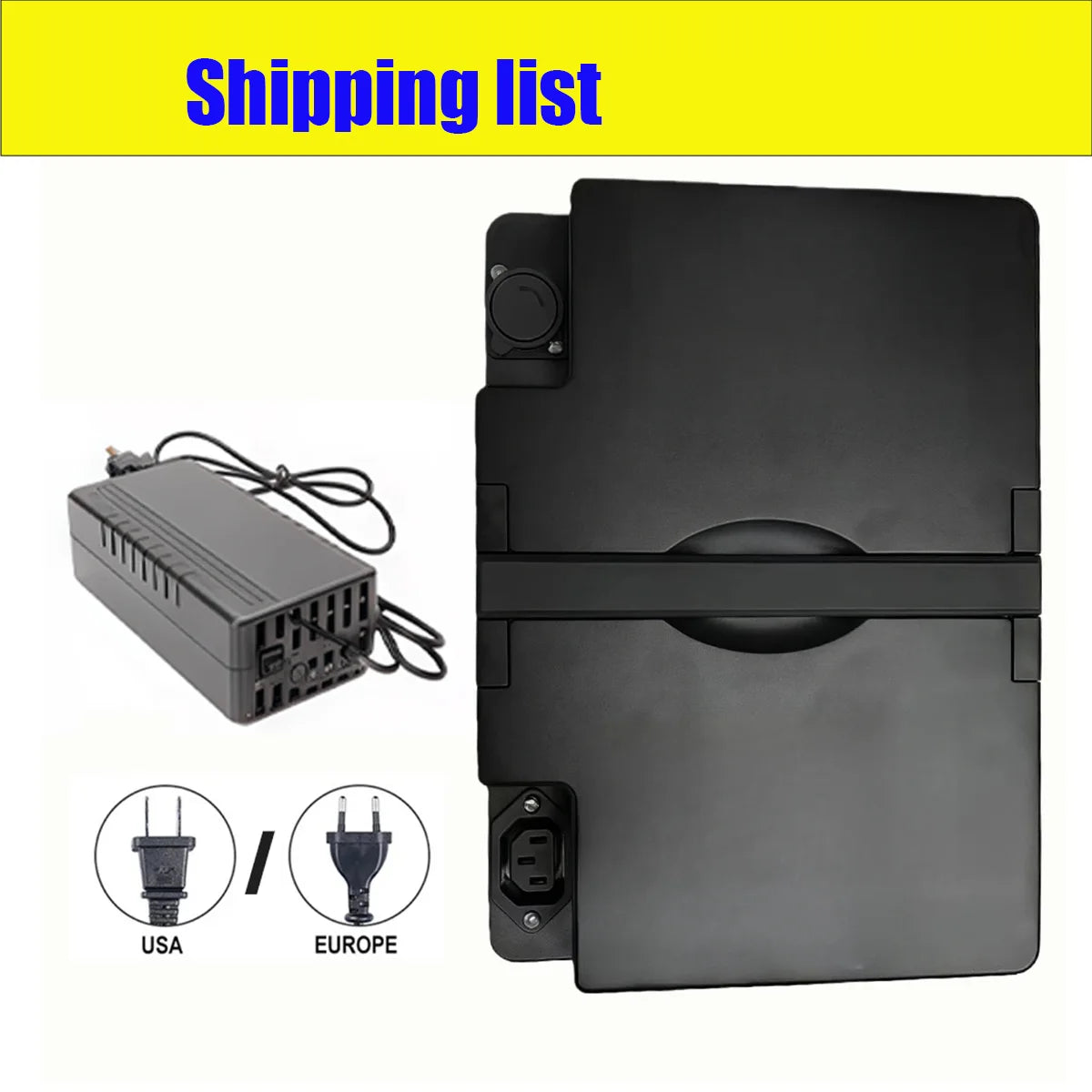 Installed foot pedal type lithium battery inside Aima T901 scooter frame