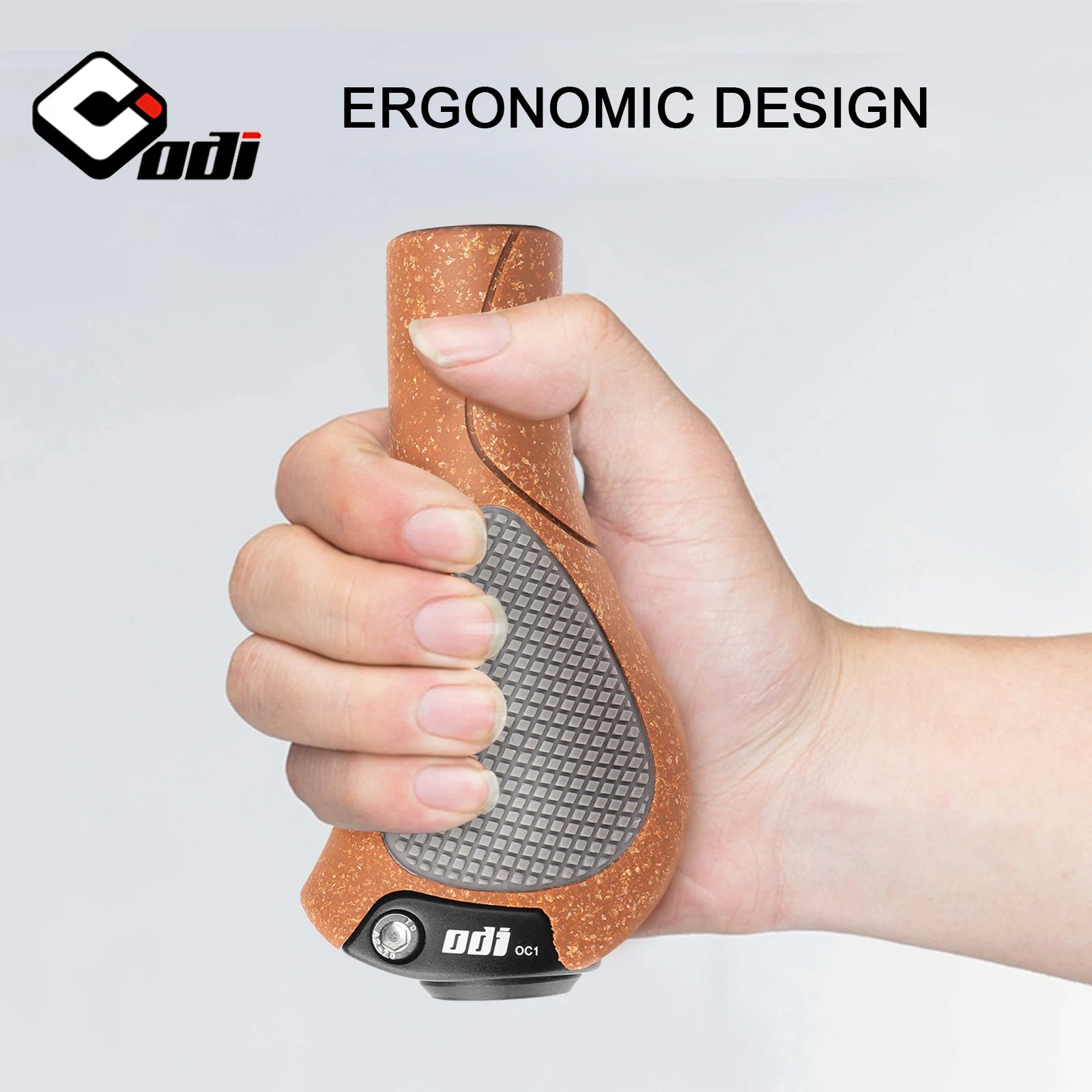 ODI OC1 Bicycle Ergonomic Oak Grips MTB Large Pad Bike Handlebar Cover Anti-Slip Grips Cycling Rubber Ball Handle Accessories