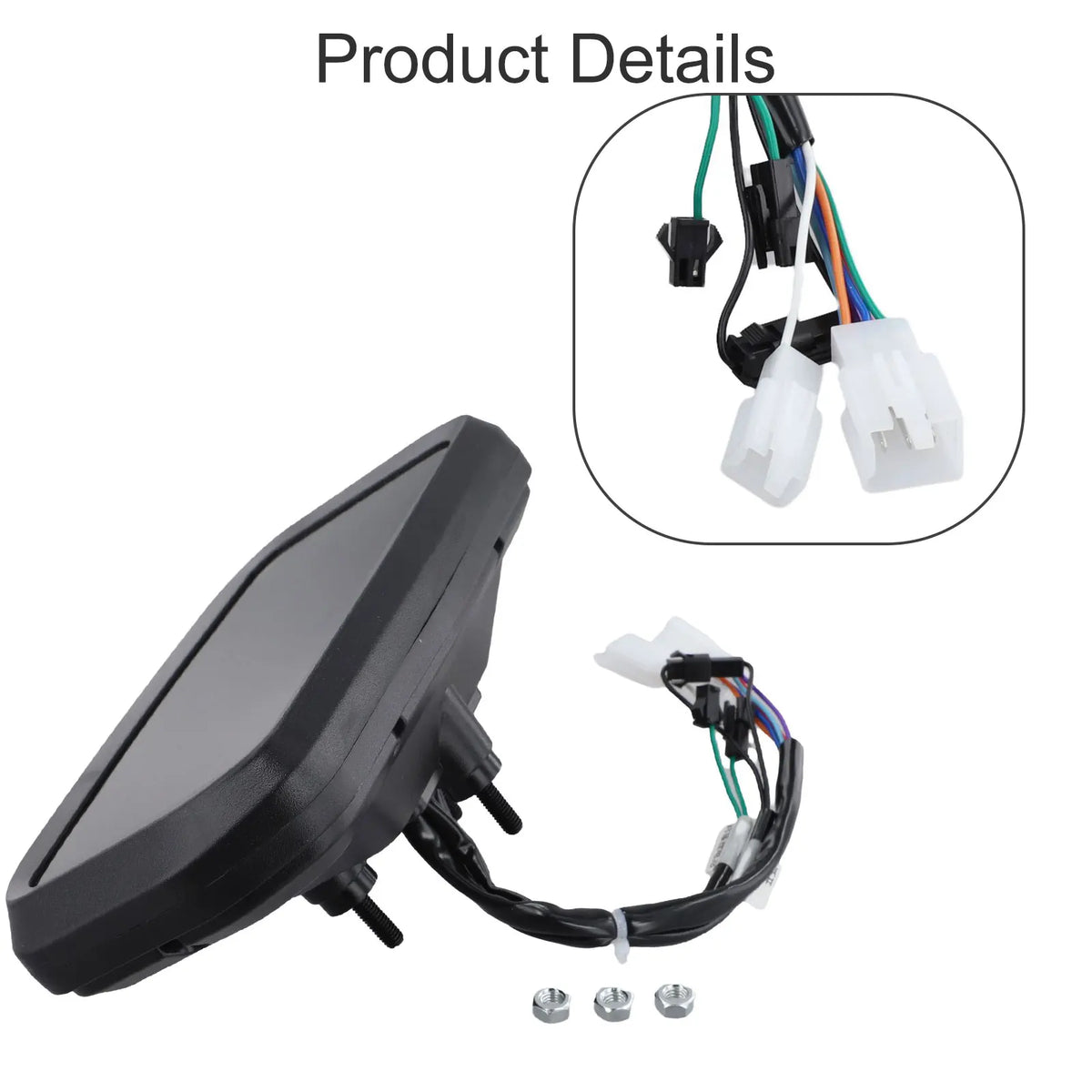 48V-72V electric bicycle speedometer with screw and buckle handlebar mounting kit