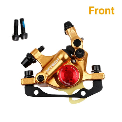 ZOOM XTECH HB100 MTB Oil Disc Hydraulic Brake Disc Brake Line Pull Calipers Front & Rear G3 rotors 120/140/160/180MM MT200 M315 Yellow Front