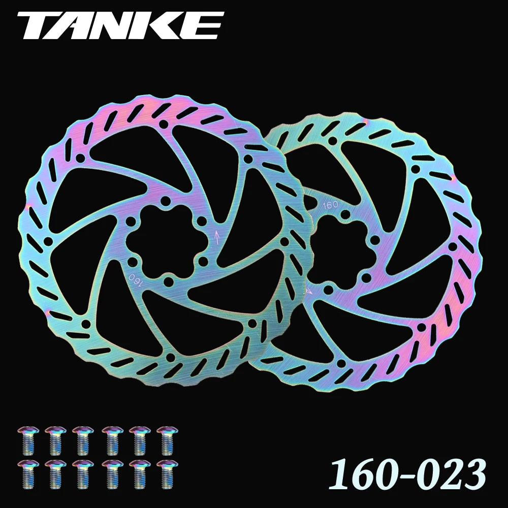 Bike Disc Brake Rotor Disc Brake 2 Piece with 12 Bolts for Road Bike MTB BMX Floating disc Stainless Steel 160-023 colorful 2pc