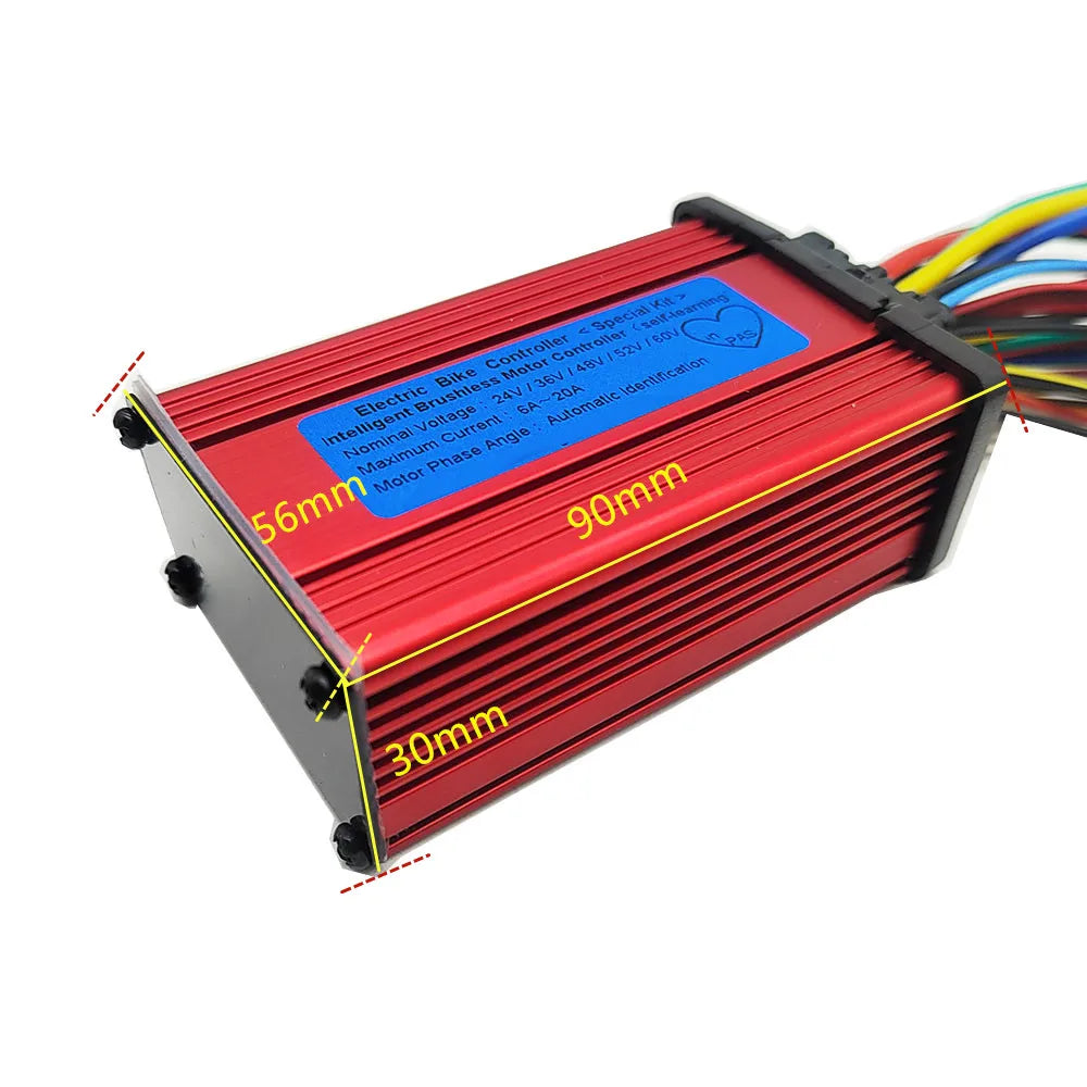 24V 36V 48V 60V 350W 250W 20A Motor Controller E-bike/Electric Scooter Brushless Speed Controller and LCD Display