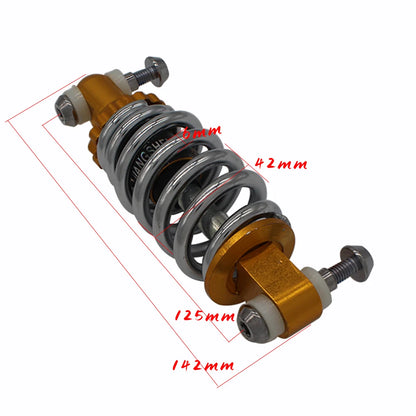Original FLJ T11 Electric Scooter Rear Spring Shock Absorber 110/125mm Gold 6mm High Pressure Spring Accessories
