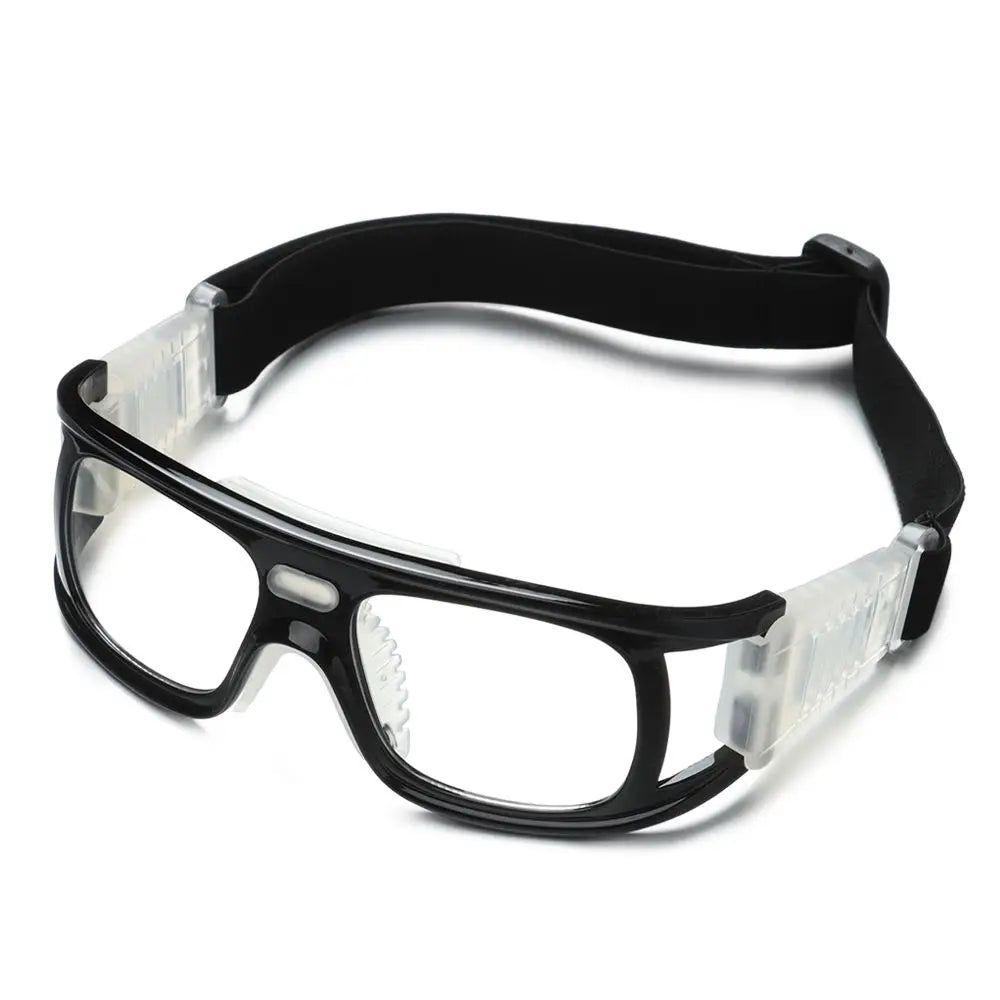 Men Windproof Football Eyeglasses Outdoor Sports Glasses Soccer Basketball Eye Protect Goggles Impact Resistance Cycling Eyewear black