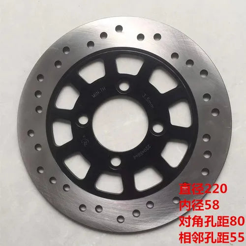 Electric Bike Moto Front Rear Brake Disc For 150CC GY6 QJ Keeway Scooter Honda Yamaha JOG BWS 125 Motorcycle ATV Moped Go Kart 220-58-80