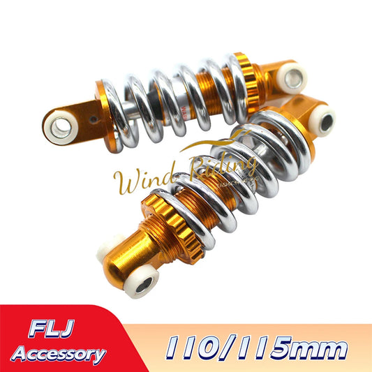 Electric Scooter Rear Support Shock Absorber Rear Spring Shock Absorber Center Distance 110mm / 115 / 125mm Gold Shock Absorber