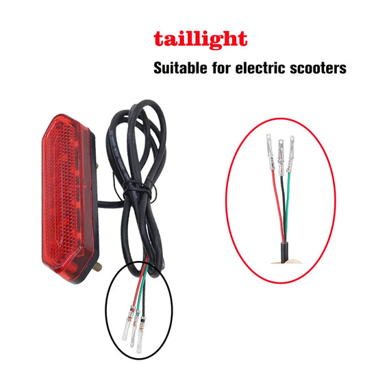 LED Rear Tail 48V Light Night Safety Taillight For Small Citycoco Electric Scooter accessories