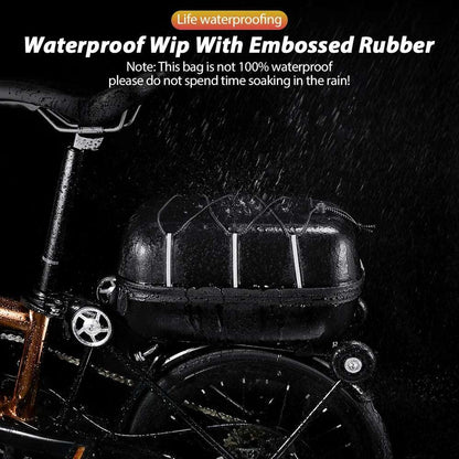 NEWBOLER Brompton Bicycle Rear Seat Bag MTB Bike Rack Bag Trunk Pannier Cycling Large Capacity Waterproof Travel Bag ﻿