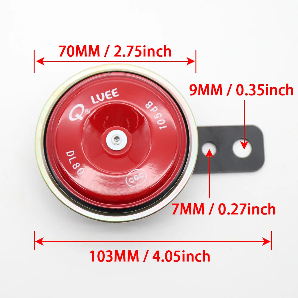 LVEE DL80 Color series Universal motorcycle Horn 12V 105db Waterproof Electric Moto bike Motor Scooter ATV UTV Golf Cart
