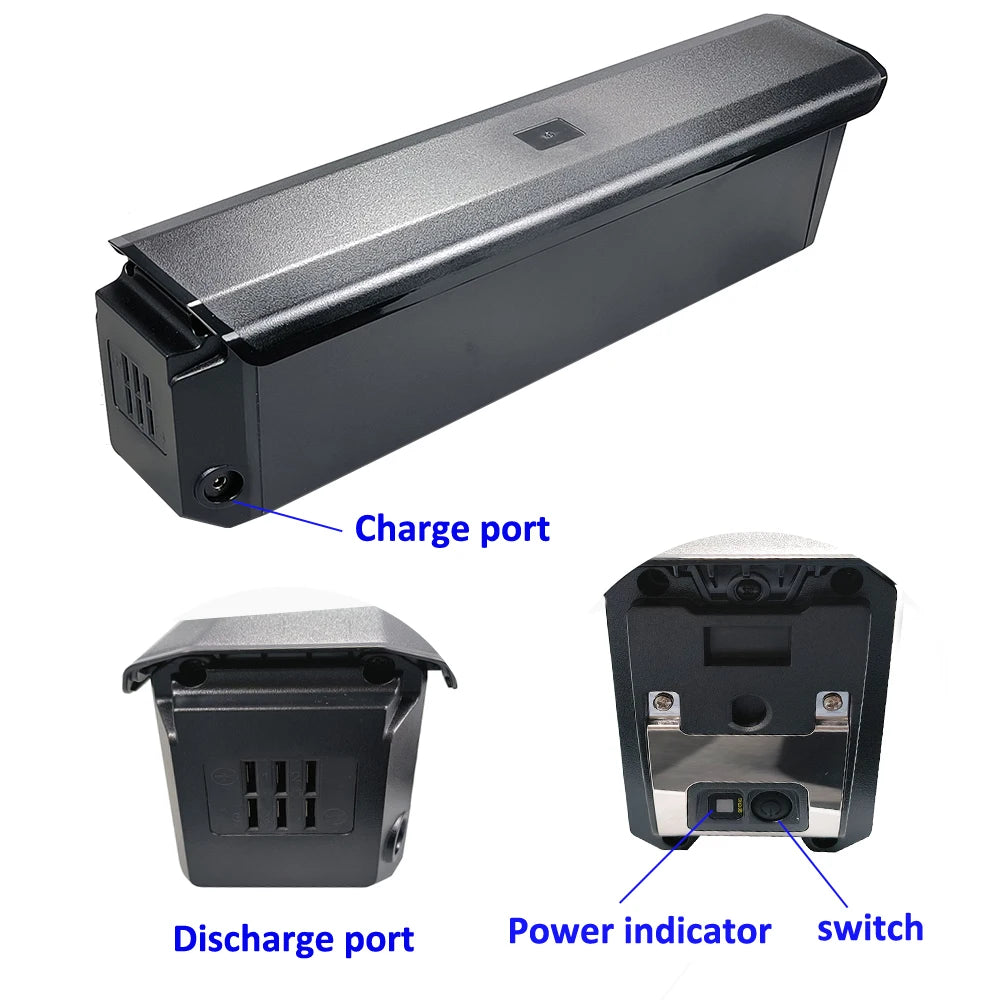 High capacity 52V ebike battery pack with smart BMS