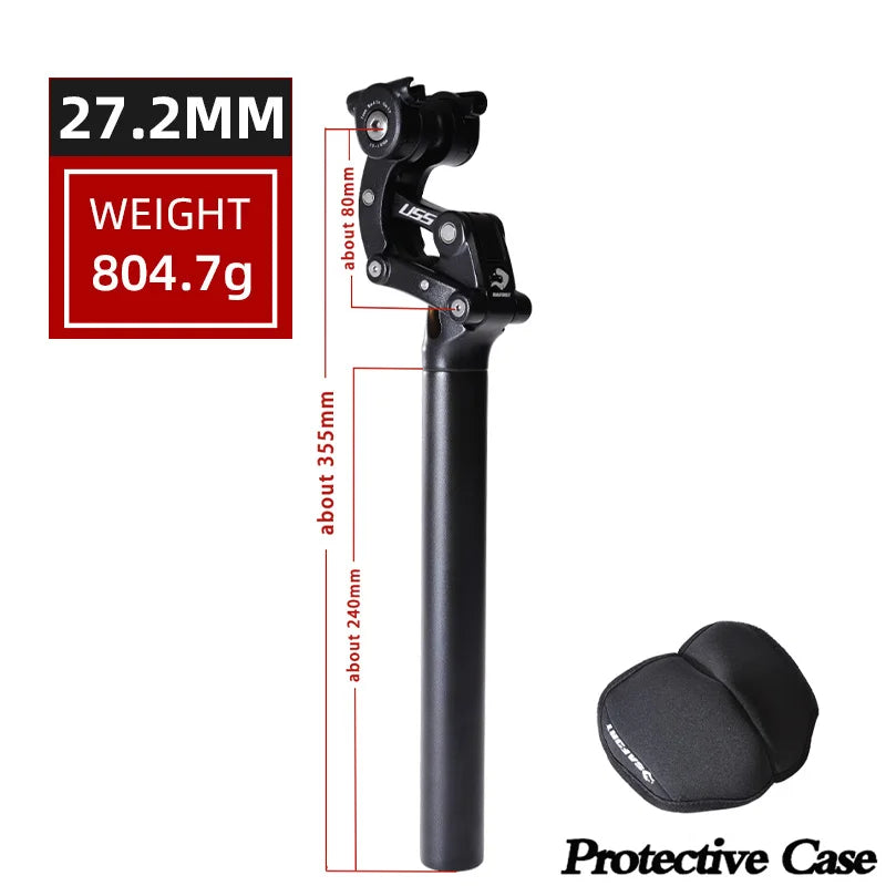 SAFORT Mountain Bicycle Seat Post Shock 27.2 30.9 31.6mm Aluminum Alloy Material Absorber Suspension MTB Bike Seat Tube 27.2mm