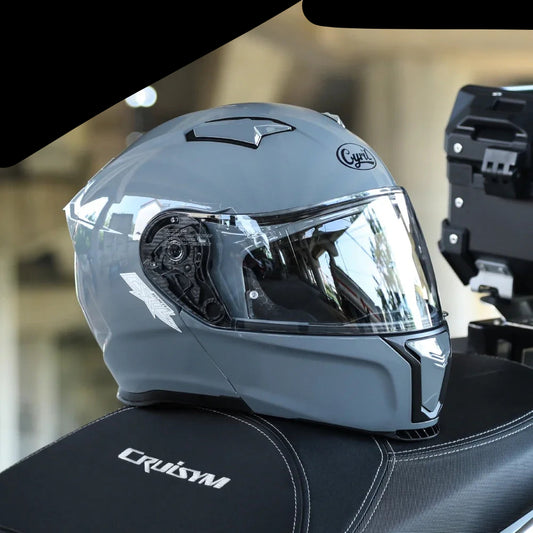 Motorcycle Helmet Double Lens Racing Helmets Modular Men Women Full Face Modular Helmet