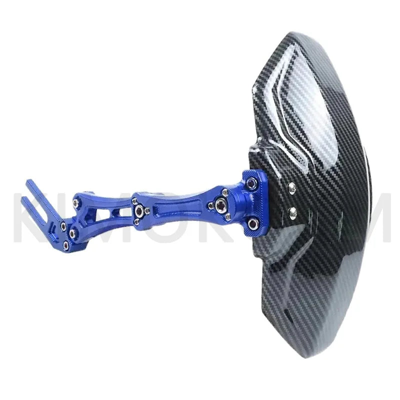 Motorcycle And Bike Adjustable Imitation carbon fiber aluminium alloy Rear Wheel Fender Mudguard Universal Extender Accessories
