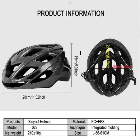 Side profile of PJT men and women bicycle helmet