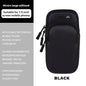 Running phone arm Bag for men and women Arm strap Sports arm Sleeve Artifact Wrist bag Waterproof lightweight outdoor equipment Black