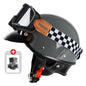 Japanese retro motorcycle half helmet cruise motorcycle helmet safety helmet Color 3 with 1 China