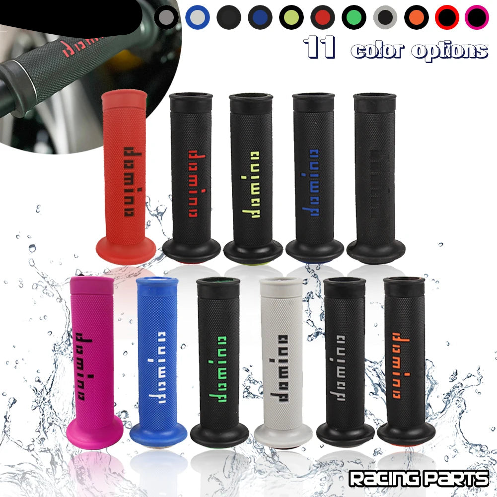 7/8 "22 24mm Motorcycle Grips Handle Bar For KTM YAMAHA Universal Pit Bike Motocross Motorbike Rubber GEL Domino Grip 9 Colors