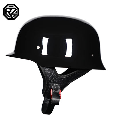 German style motorcycle helmet capacetes open face retro