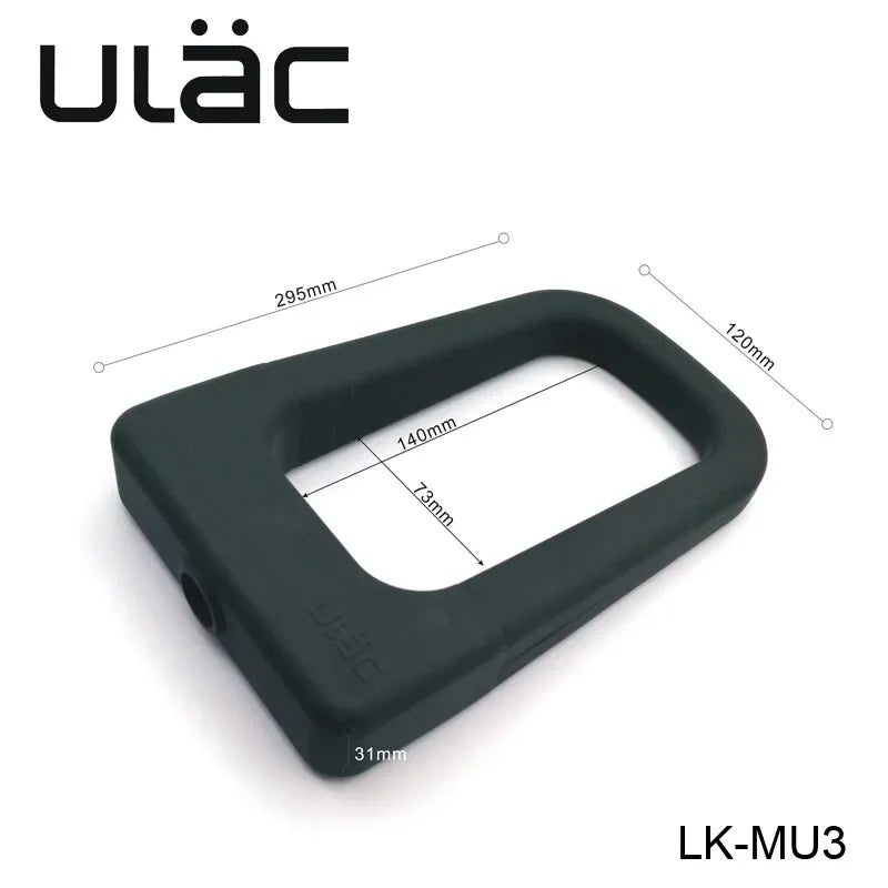 ULAC Silicone U-lock Mountain Bike Lock Universal Aluminum Alloy Lock Waterproof Anti-collision Lock MU3