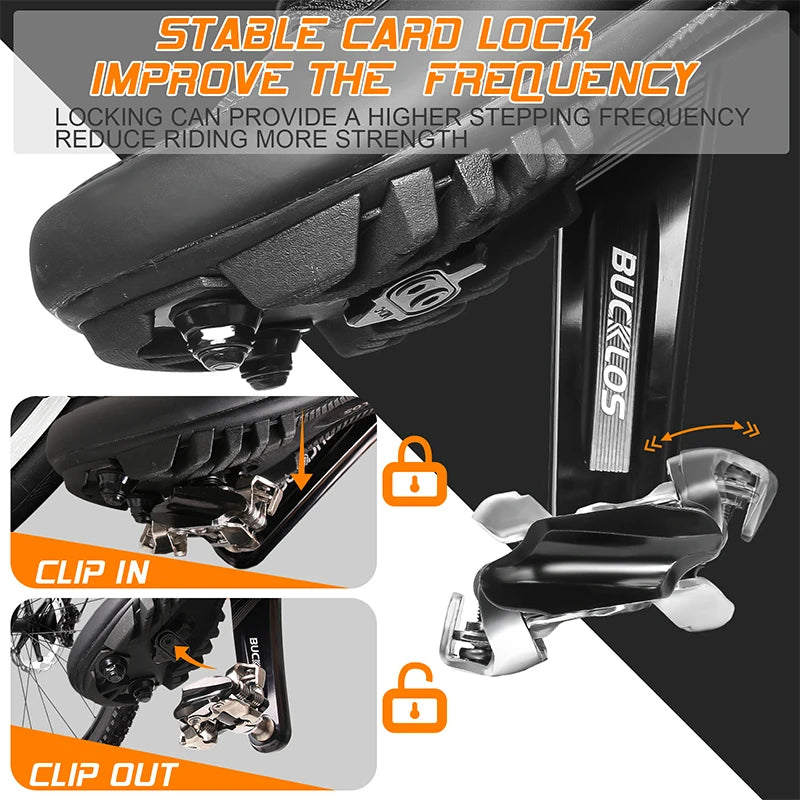 BUCKLOS MTB Self-locking Pedal For SPD System M8100 M9100