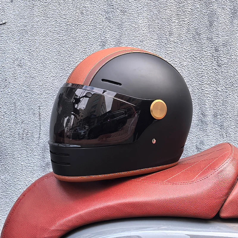 Full face motorcycle helmet - Classic design, suitable for both men and women, with safety protection certified by DOT 13 China