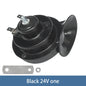 Modified Motorcycle 12V Snail Horn High-frequency Universal 300DB Horn Waterproof Car Electric Horn Black 24V
