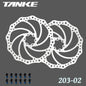 Bike Disc Brake Rotor Disc Brake 2 Piece with 12 Bolts for Road Bike MTB BMX Floating disc Stainless Steel 203-02 2pc
