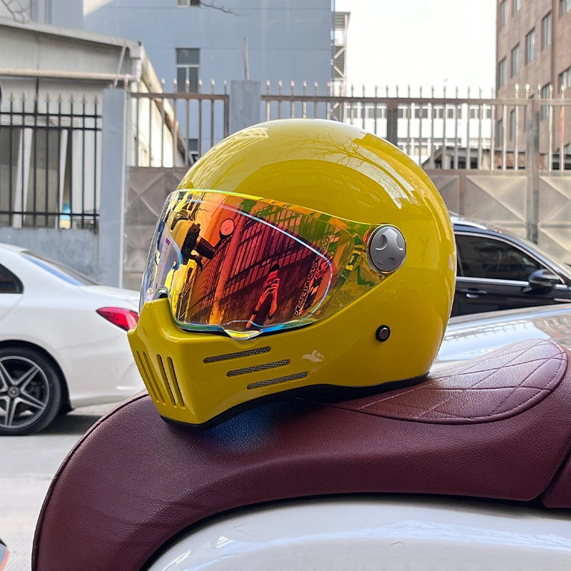 DOT Motorcross Motorcycle Vintage Helmet Moto Racing Ride Full Face Helmet