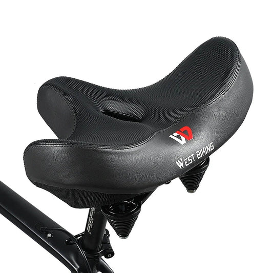 WEST BIKING Bicycle Saddle Waterproof Widened Thickened Cushion Ergonomic MTB Road Bike Seat Shock Absorption Cycling Saddles