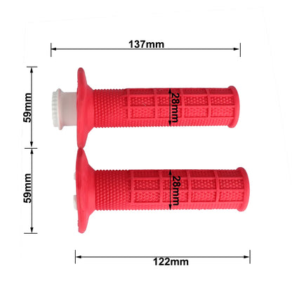 Motorcycle 7/8'' 22mm Handlebar Lock-on Grips Throttle Tube Rubber Grip for KTM HONDA YAMAHA Kawasaki Suzuki