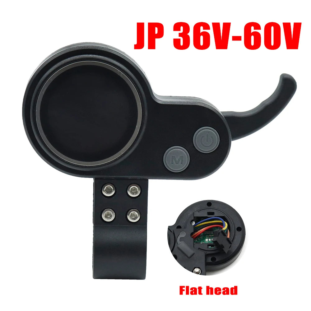 Electric Scooter LCD Meter 36/48/52/60V Universal Code Meter Color Screen Blue Screen Accelerator Suitable for JP Controller