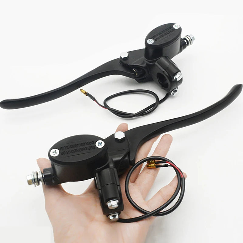 22mm Aluminum Alloy Motorcycle Brake Ebike Hydraulic Brake Electric Handles Pedal Electric Moped equipments Parts Handle Lever