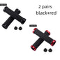 Bicycle Grips BMX Bike Handbar Grips Rubber Bilateral Lock Mountain MTB Bikes Handlebar Grips Non-slip Cycling Bike Accessories black red
