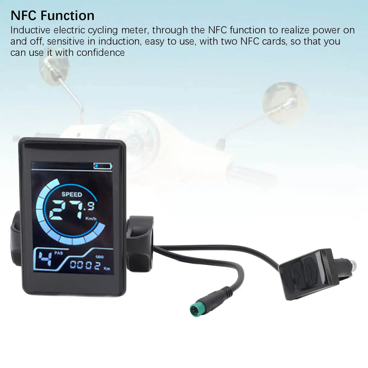 Waterproof LCD Speedometer Control Panel for Electric Bicycles