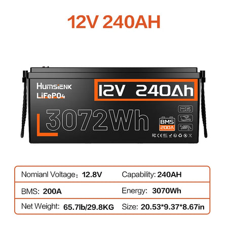 12V 240AH